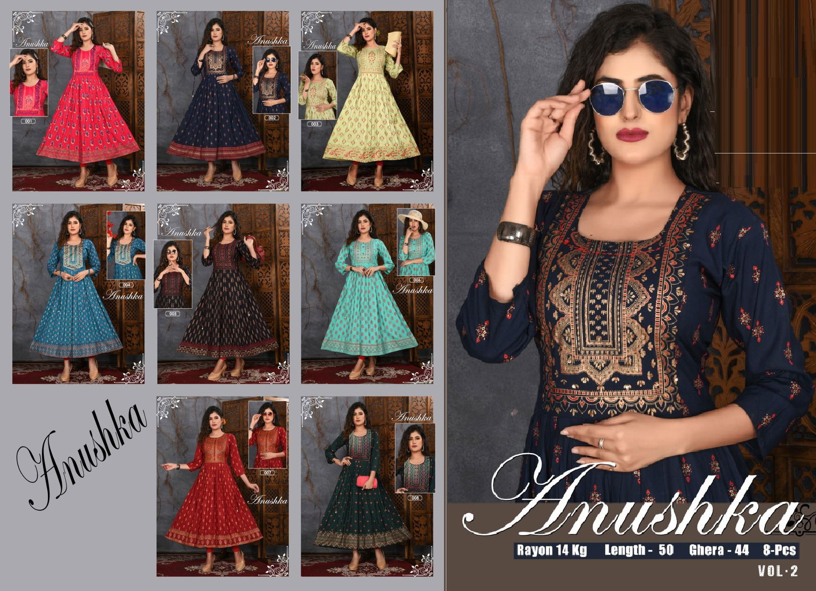 Anushka Vol 2 By Aagya Anarkali Kurtis Catalog